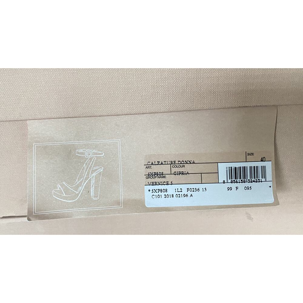 NIB MIU MIU Prada Platform Ankle Strap Patent Lea… - image 6